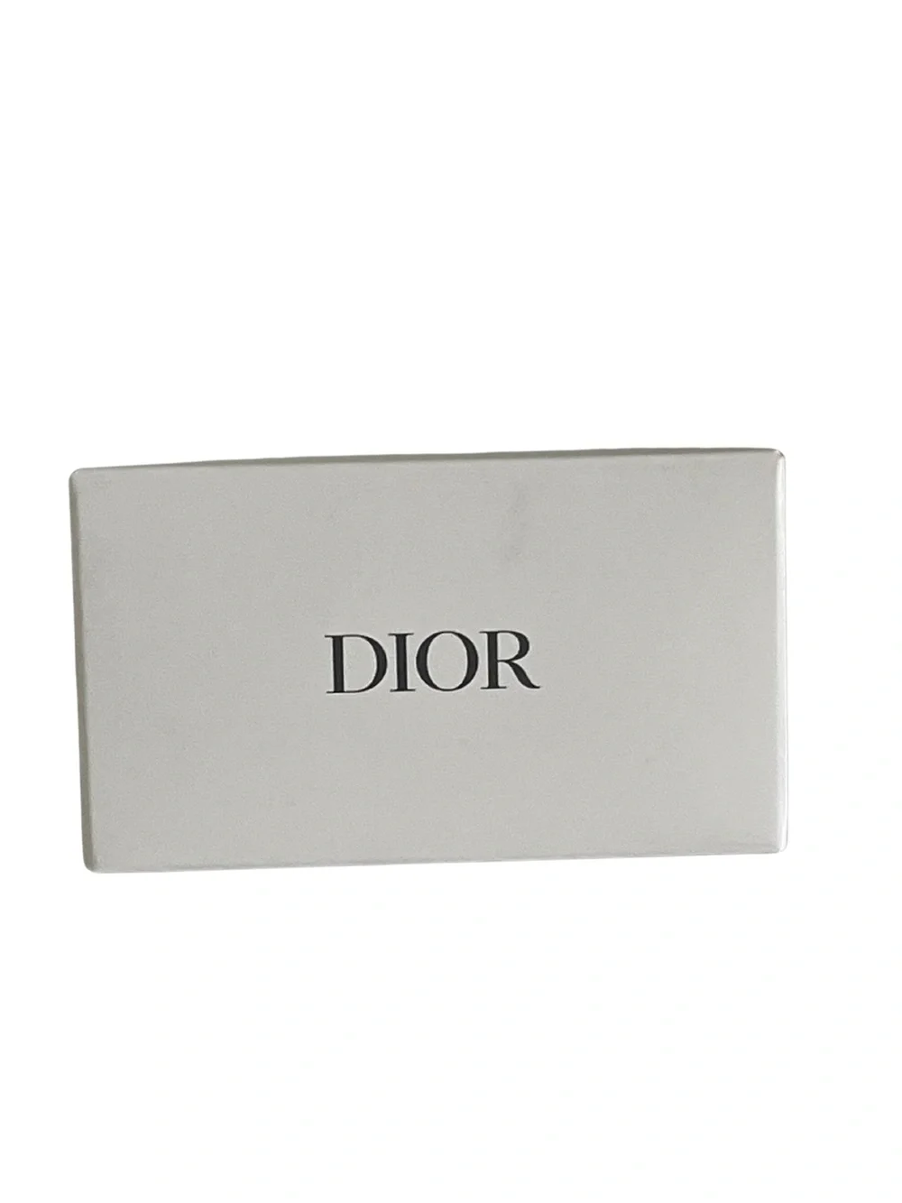 Dior J’adore White Leather Zipper Key Ring Charm w/ Box NIB